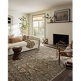 Loloi Magnolia Home by Joanna Gaines Junie Collection JUE-06 Lagoon/Natural 5'-3" x 7'-6", .38" Pile Height, Area Rug