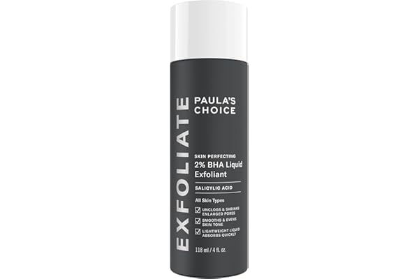 Paulas Choice--SKIN PERFECTING 2% BHA Liquid Salicylic Acid Exfoliant--Facial Exfoliant for Blackheads, Enlarged Pores, Wrinkles & Fine Lines, 4 oz Bottle