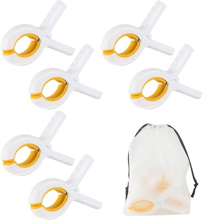 QOPAHI Beach Towel Clips 6 Pack Large Sunbed Clips Non-Slip with Bag