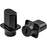 Musiclily Pro Inch Top Hat 3-Way Pickup Selector Switch Tips Black 2Pcs | for USA Fender Tele Style Guitar