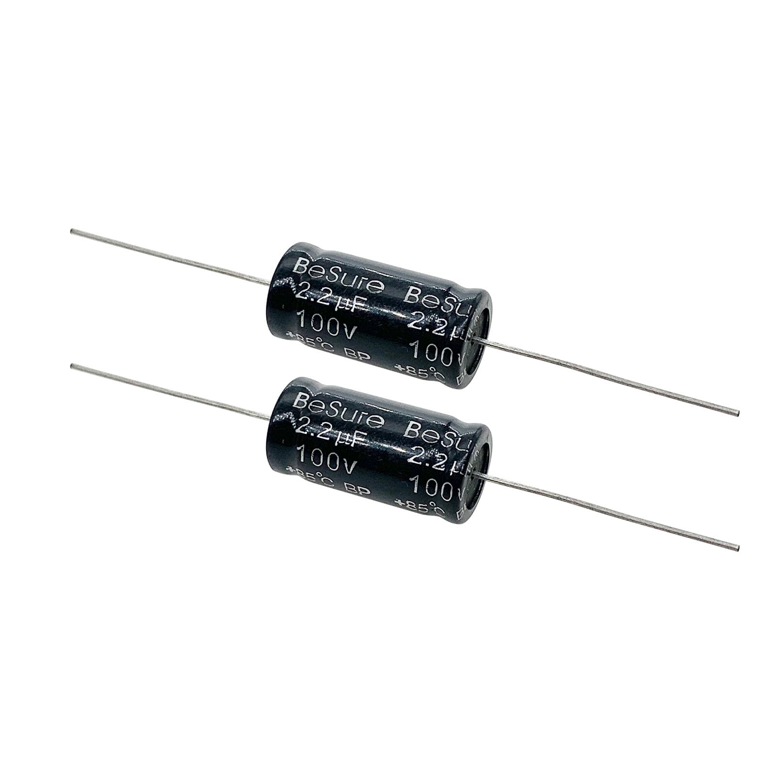 Cermant 2Pcs 100v 2.2uf Electrolytic Non-Polarized
