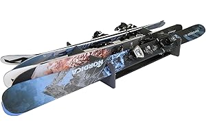 TRAPSKI Lowpro Series Ski and Snowboard Rack Inserts for Rooftop Cargo Box Marine Grade HDPE Plastic | Premium Strap Included | 3 Year Warranty | Made in The USA (LOWPRO3-M)