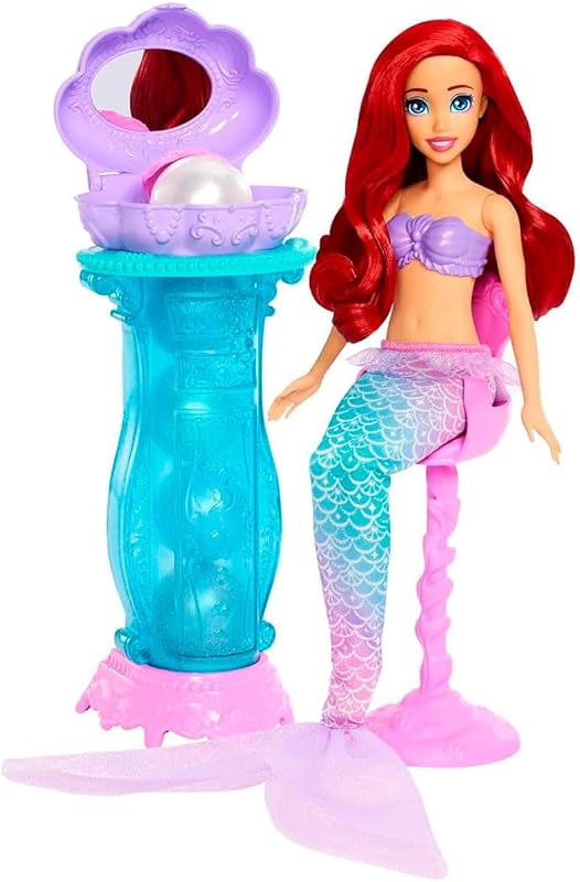Disney Princess Poupée Mannequin Ariel Sirène et Coiffeuse Surprise