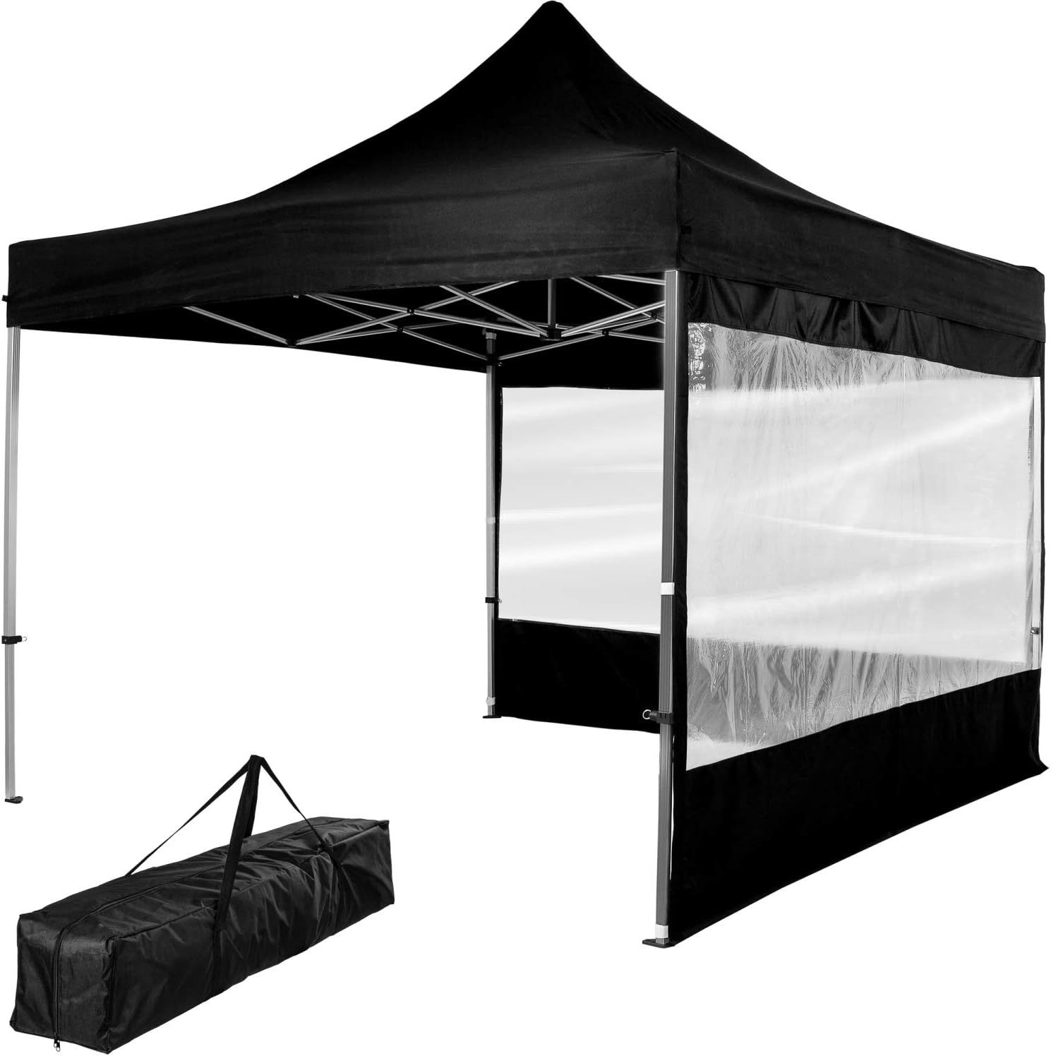 INSTENT® Pro 3x3m Faltpavillon, Alu Pavillon, WASSERDICHT (SGS geprüft) + UV-Schutz 50+ (TÜV Rheinland geprüft), inkl. Zubehör, Auswahl: Seitenteile + Farbe Weiß Champagner Blau Grün Rot Schwarz