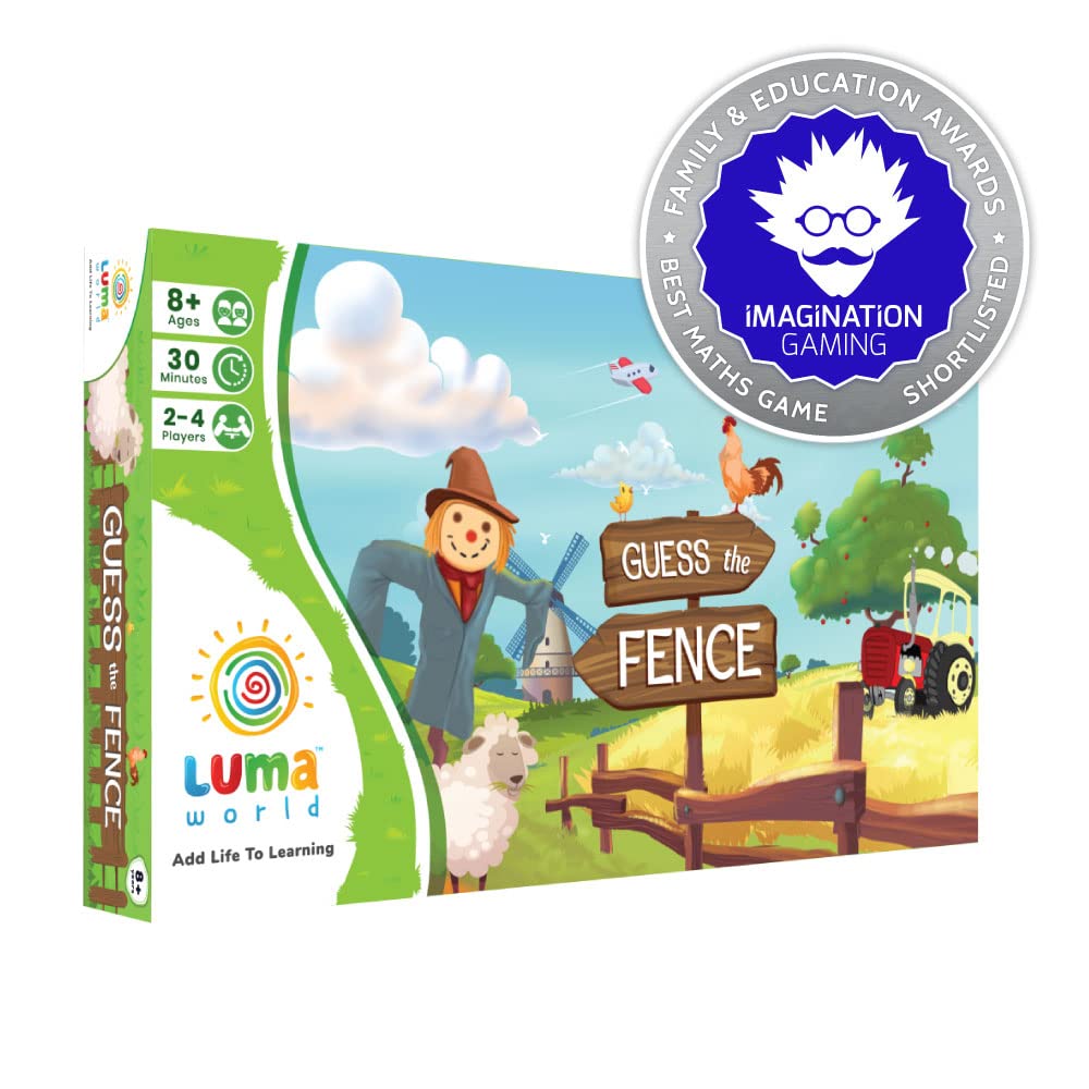 Luma World Guess The Fence STEM Educational Board Game for Ages 8+ Years to Improve Creativity, Visual Reasoning and Strategy, Deduction and Guessing Game, 30 Minutes, 2-4 Players