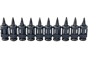 FVSCM 3/4" Collated Concrete Nails, .115" Shank Black Pins for Fastening Metal Framing to Concrete or Steel by Gas Acutated Tools, 1000pcs/pack