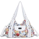 Angel Kiss Purses for Women, Large Shoulder Bag Hobo Tote Purse Mutipocket Faux Leather Satchel Hobo Purse