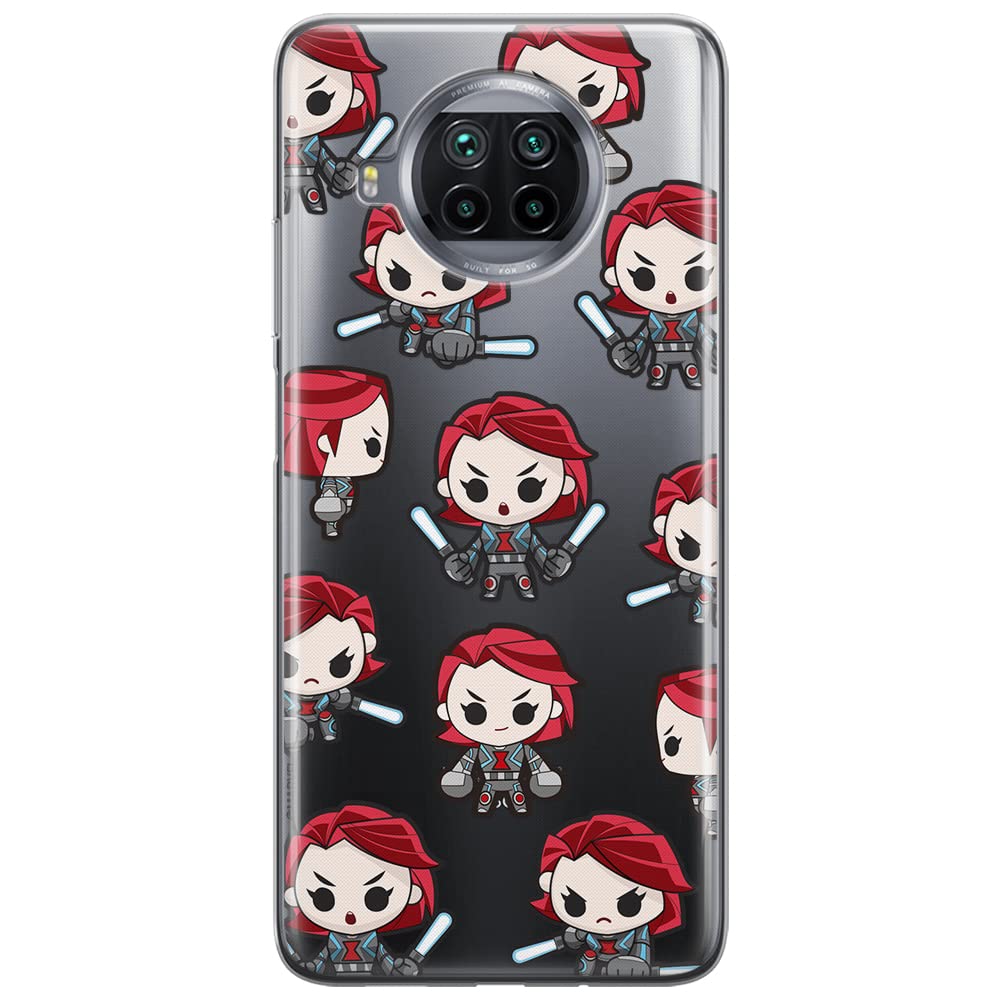 ERT GROUP mobile phone case for Xiaomi MI 10T LITE/REDMI NOTE 9 PRO 5G original and officially Licensed Marvel pattern Black Widow 013 adapted to the shape of the mobile phone, partially transparent