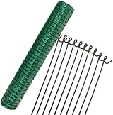 Suregreen Barrier Fencing Mesh 1m x 50m Green with 10 Pins view 1