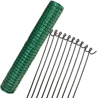 Suregreen Barrier Fencing Mesh 1m x 50m Green with 10 Pins