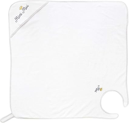 Domiva Cape De Bain Tablier Papillon Mini Moi Gris 98 X 98 Cm Amazon Fr Bebes Puericulture