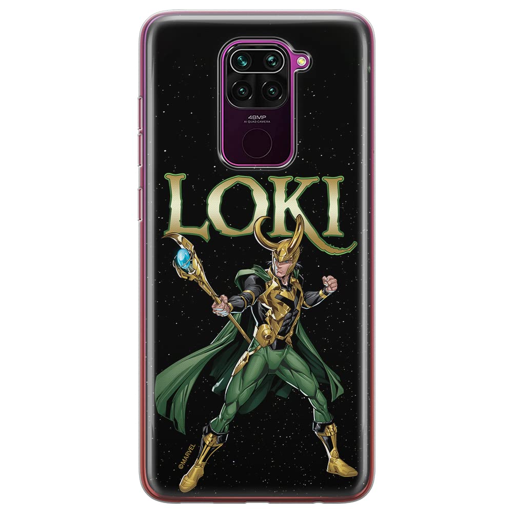 ERT GROUP mobile phone case for Xiaomi REDMI NOTE 9 original and officially Licensed Marvel pattern Loki 002 optimally adapted to the shape of the mobile phone, case made of TPU