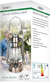 Homelife Nova Scotia Solar LED Storm Lamp Copper 15 LEDs Dimmer Weatherproof view 5