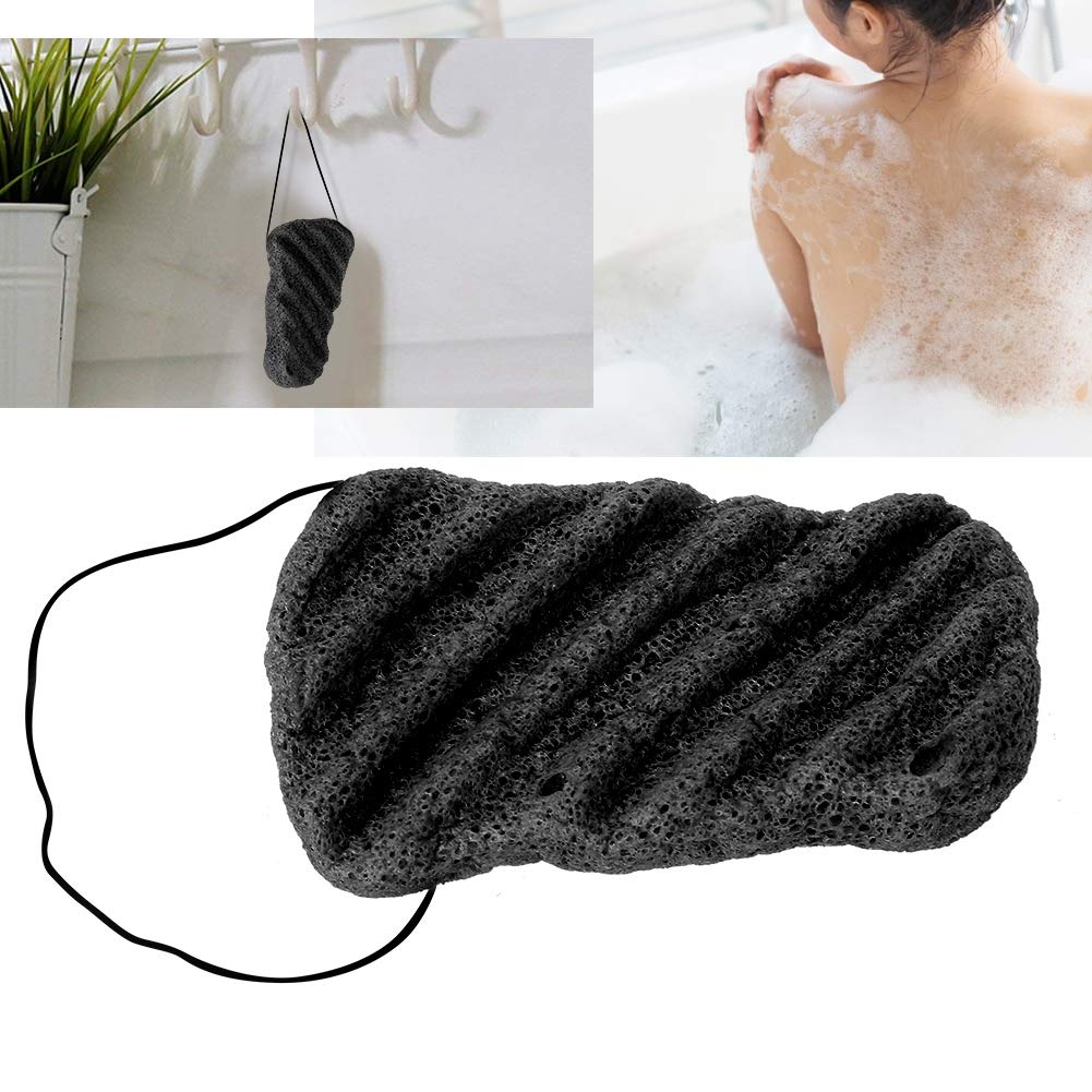 3 Pieces Konjac Exfoliating Bath Sponge, Kajac Body Sponge 100% Pure Natural Cleaning Sponge Wave Massage Tools for Cleaning (Dry)