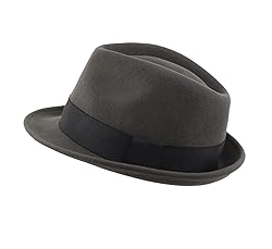 Home Prefer Men's Wool Felt Winter Hat Short Brim
