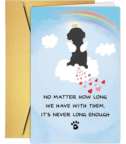 thumbnail image 2 of Cat Loss Sympathy Card For Pet Bereavement Memorial Or Rainbow Bridge 2 of 12