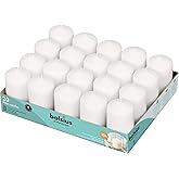 Bolsius White Pillar Candles – 2x3 Inches – 20 Pack Unscented – Premium European Quality – Dripless, Smokeless, and Clean Burning Household Candles – Perfect for Wedding, Party, Dinner, And Home Décor
