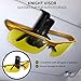 BLUPOND Night Vision Glasses for Driving For Men Women - Yellow Tint Anti Glare Glasses for Nighttime - Knight Visor