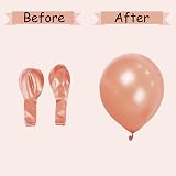 SHATCHI Rose Gold Balloons 12in 10 Pack Biodegradable Latex view 9