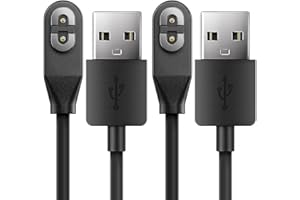 TUSITA Magnetic Charger Compatible with AfterShokz Aeropex, SHOKZ OPENCOMM, OPENRUN PRO, OPENRUN PRO Mini, OPENRUN, OPENRUN Mini - 1M,2-Pack