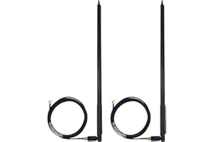 Kaunosta External WiFi Bluetooth Antenna 22DBI MIMO RP-SMA Male Aerial Antenna and RP-SMA RG174 Extension Cable 10FT for Wireless Router Network Devices PC Camera (2 Pack)