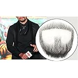 Remeehi Goatee Men's Beard Realistic Beard Human Hair Lace Hand-Made Fake Facial Mustache Costume