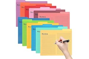 Colorful 12-Piece Folders - Document Organizer for Office, Invoices, Receipts, and Files