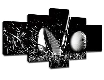 Amazon Com Chicicio Golf Decor For Bedroom Canvas Wall Art Black