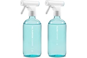 MaisoNovo Glass Spray Bottles for Cleaning | Versatile Spray Bottles for Plants | Durable Glass Spray Bottle for Plants | Glass Spray Bottles 16oz Blue 2pcs