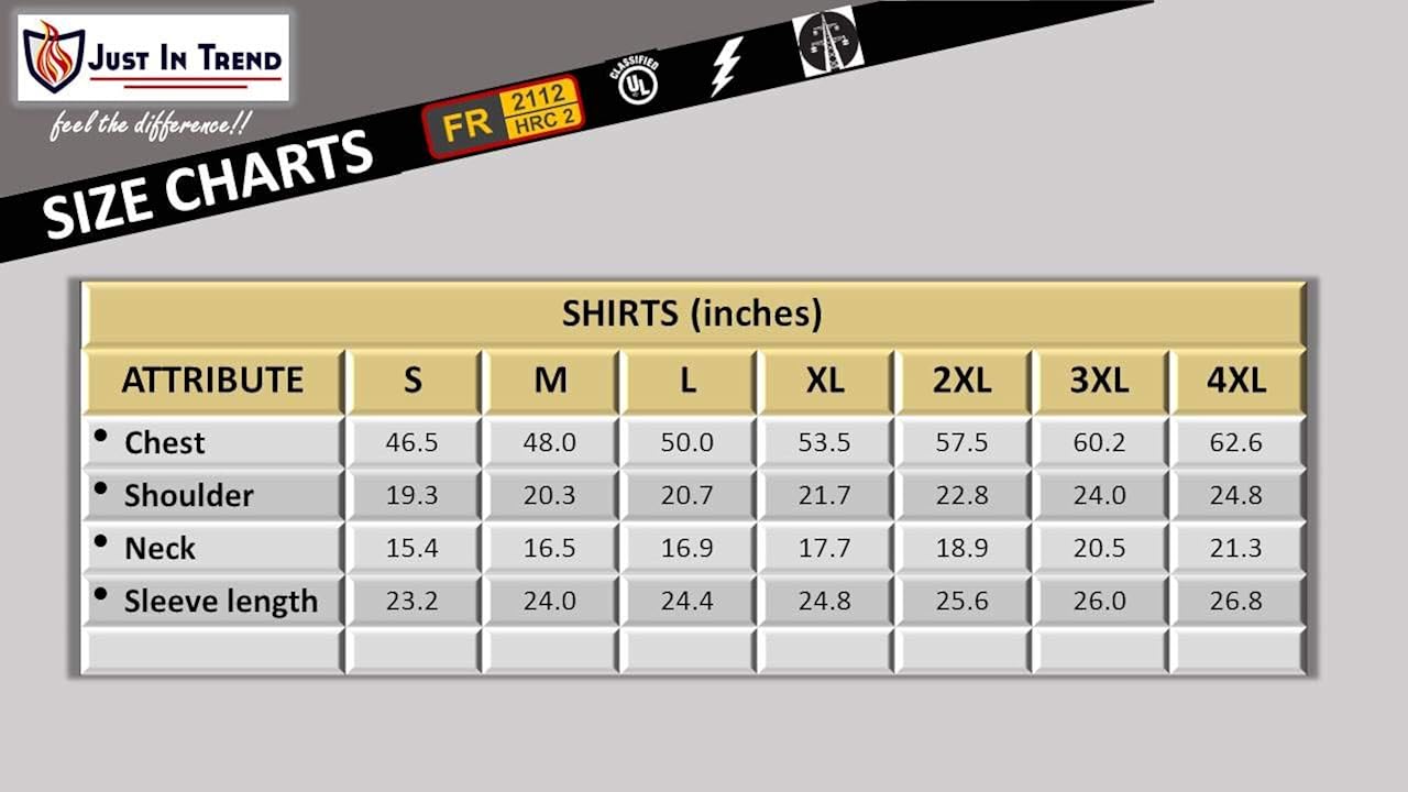 Flame Resistant FR Shirt - 100% C - Light Weight: Clothing