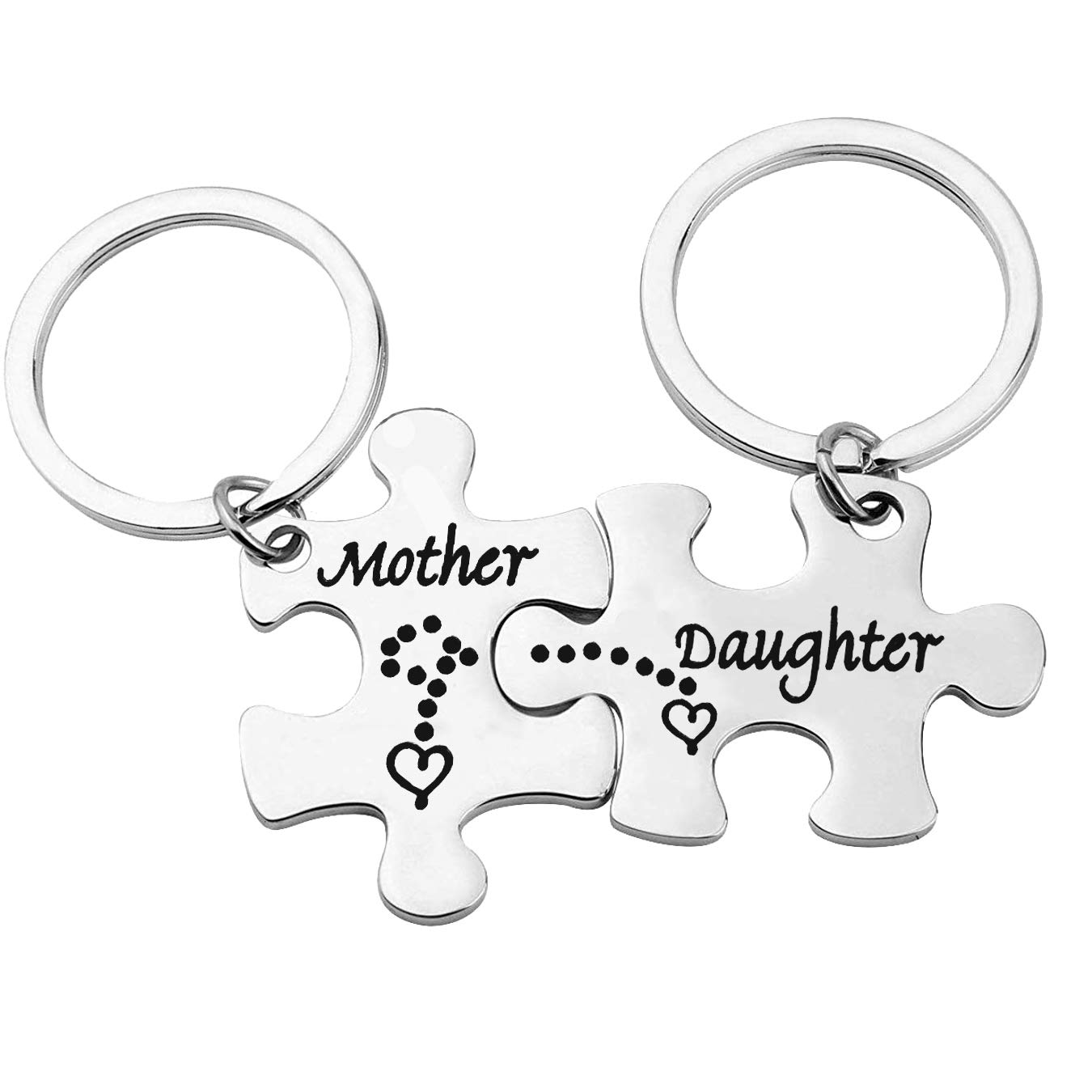 Huwujiu Mum and Daughter Gifts Mothers Day Gifts Mum and Daughter Matching Keyring Set Christmas Birthday Gift Mum Keyring Gifts from Daughter