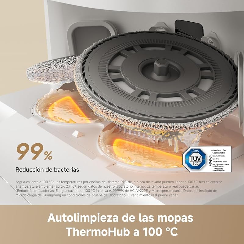 L50 Ultra Ae Robot Aspirado, Autolimpia 100 °C, Succión de 28.000 Pa