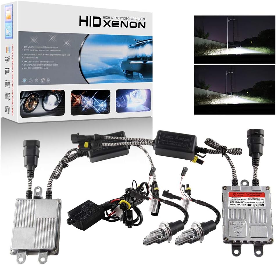 Yifengshun H4 HID HID Xenon Bulbs 80W Digital HID Ballasts White 6000K for Car Headlight
