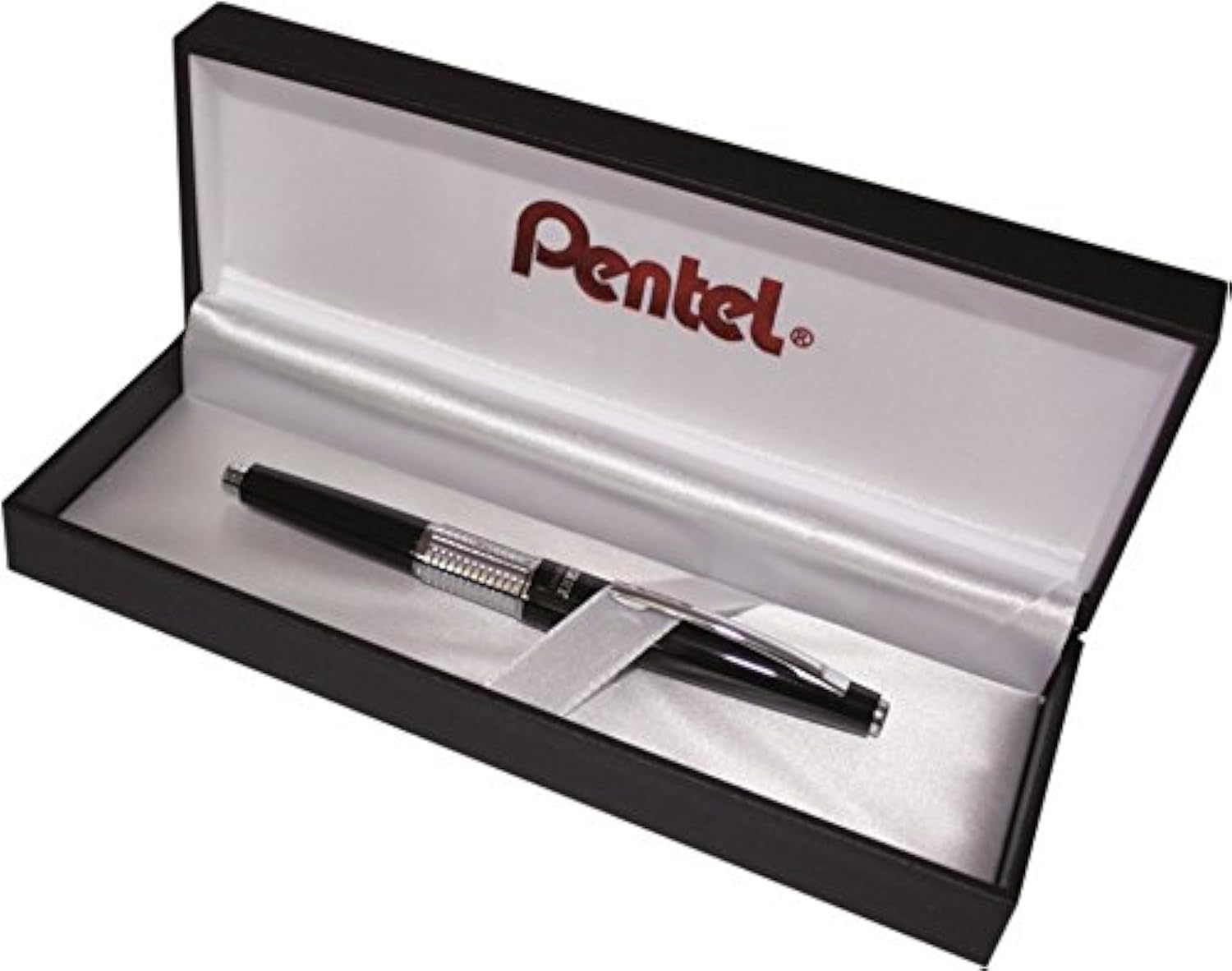 Pentel P1035-A-BOX Kerry pencil case in gift box, case color black, high-quality metal case, 0.5 mm