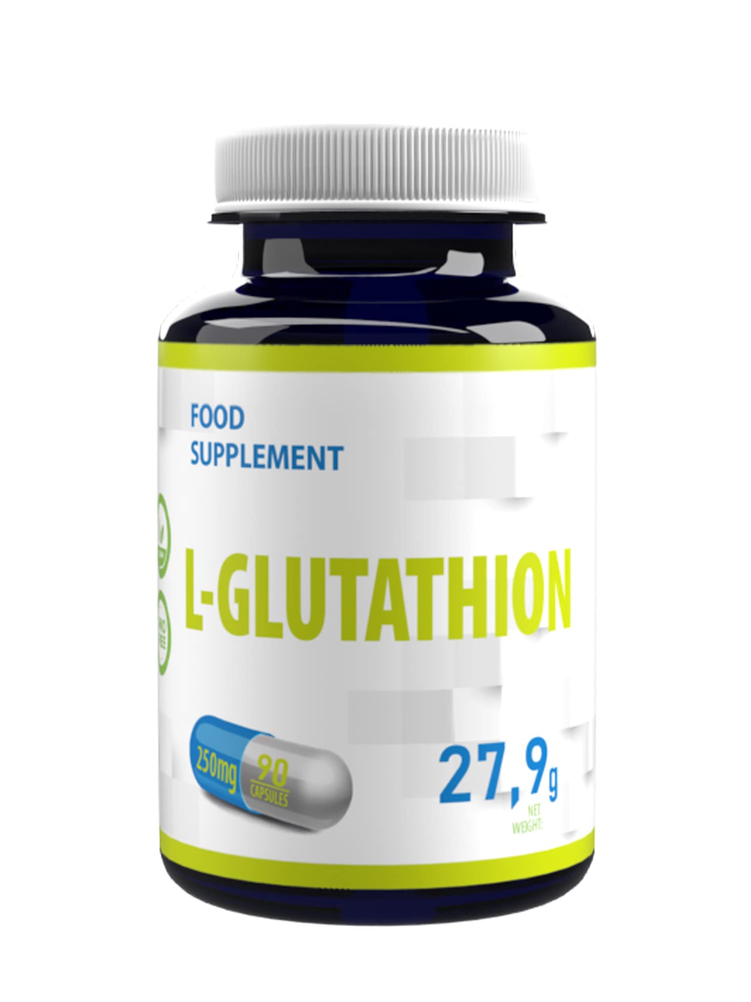 Hepatica L-Glutathione (Reduced) 250mg | 90 Vegan Capsules | High Strength Antioxidant & Detox Support | 3rd Party Lab Tested | No Fillers or Bulkers