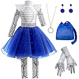 LZH Zombies Alien Costumes Dress for Girls Kids