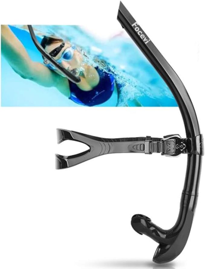 Swim Snorkel for Lap Swimming,Adult Swimmers Snorkeling Gear for Swimming Snorkel Training in