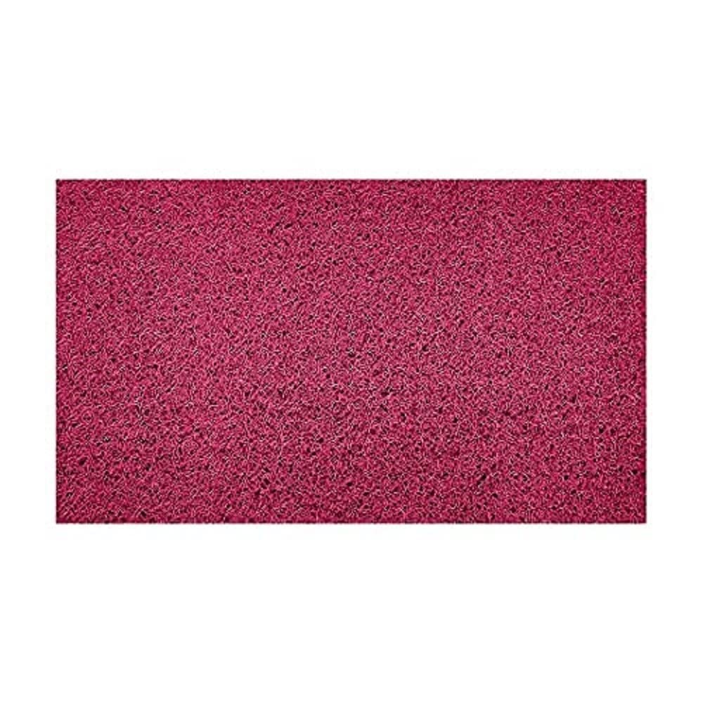 Nicoman Embossed Spaghetti Door Mat Dirt-Trapper Jet-Washable Doormat 70x43cm (Pink, PLAIN) - Use Indoor or Sheltered Outdoor