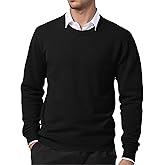 Mens Crew Neck Knit Sweaters Slim Fit Lightweight Sweatshirts Long Sleeve Dress Pullover Casual Sweaters Top