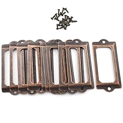 Antique Metal Name Card Frame, OZXNO 10-Pack