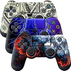 Skin for Ps4 Controller, 3pcs Whole Body Vinyl