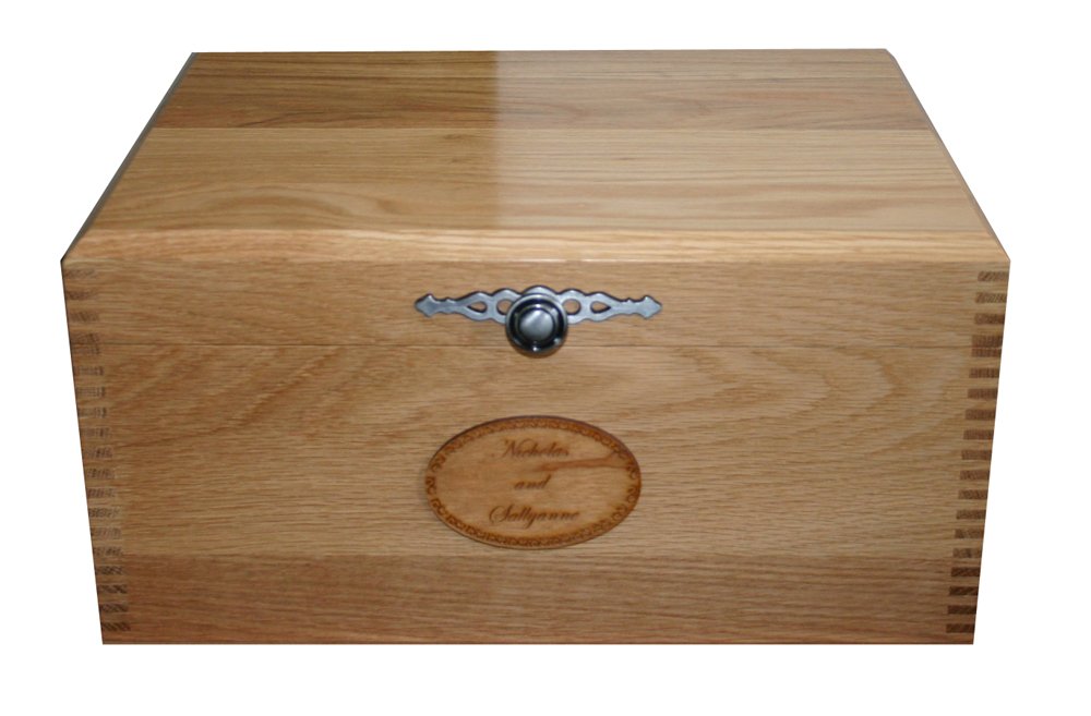 Large Solid Oak Wooden Keepsake or Memory Storage Boxes Personalised