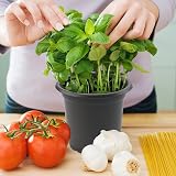 KINGLAKE 50Pcs 10 cm Black Plastic Plant Pots & 100 Pcs White Plant Labels view 7