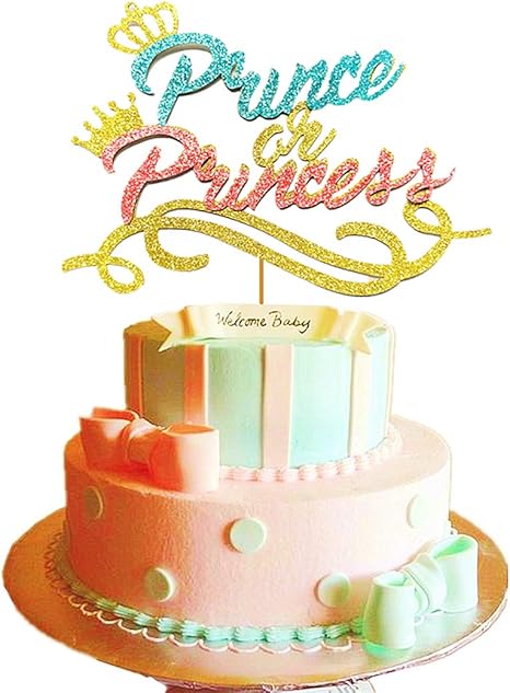 Shower Happy Birthday Cake Topper King Queen Prince Princess Cupcake Topper Greeting Cards Party Supply Party Supplies