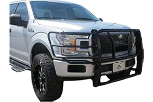 Steelcraft HD Grille Brush Guard Black Fits 2015-2024 Ford F-150 | Does Not Fit Raptor or Lighnting | Includes Midwest Aftermarket Decal