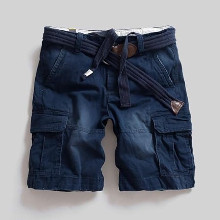 mens royal blue cargo shorts