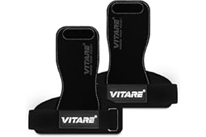 Weight Lifting Straps, Triple Leather Weightlifting Gym Wrist Straps, Gym Grips for Deadlifts, Pull-Ups, Powerlifting, Anti-S