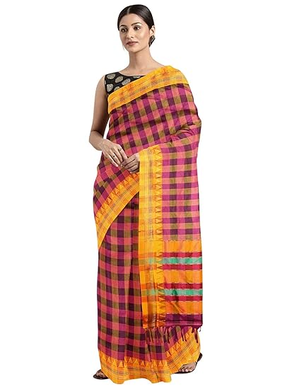 Venkatagiri Saree With Un-stitched Blouse Piece - Powerloom Made Traditional Poly Silk Sari for Women - by ART Retail
