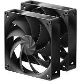 HAVN H18 180mm Case Fan, High Airflow PC Fan, Black, 2-Pack | High airflow 180mm PC case fan, quiet performance cooling with daisy chain connection