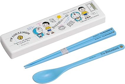 Amazon Co Jp Osk 弁当箱 ランチボックス用 引フタコンビ ドラえもん 箸18cm スプーン スライド式 カチャカチャ音がしない 日本製 食洗機対応 Ct 27 ホーム キッチン